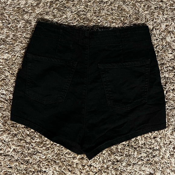 wild fable black denim highest rise shorts size 6/28r - Picture 2 of 2